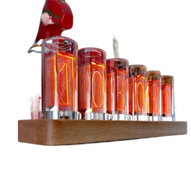 Amber, Glow Tube Clock D Digital Gift Ornament, Gate of Destiny Stone