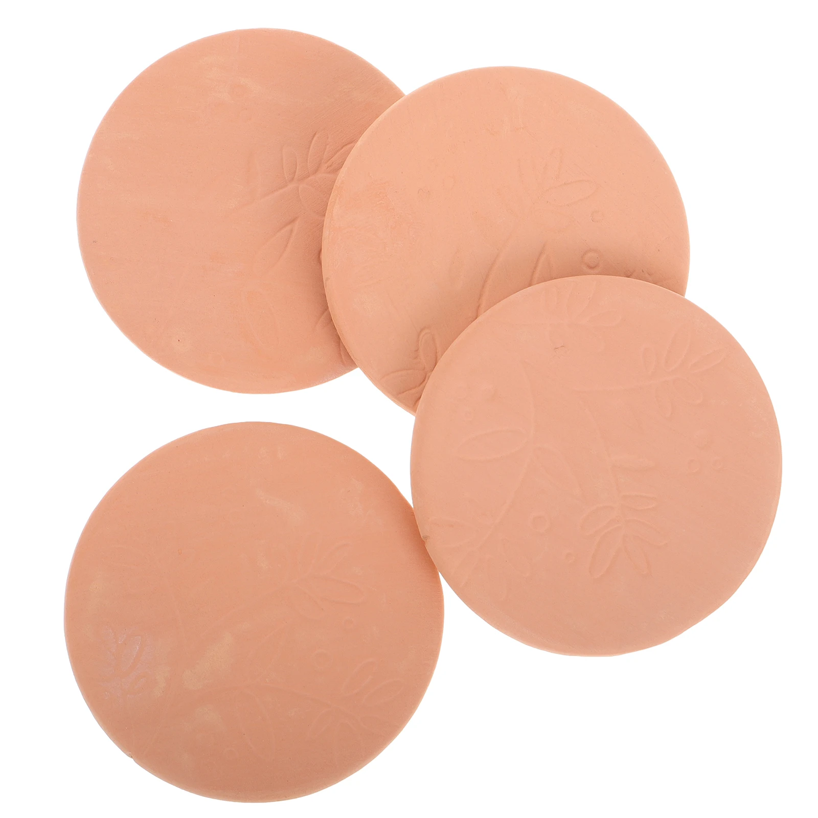 

4pcs Brown Sugar Softener Reusable Food Storage Discs Cookie Stamps Terracotta Keeper Moisture Preservation Saver