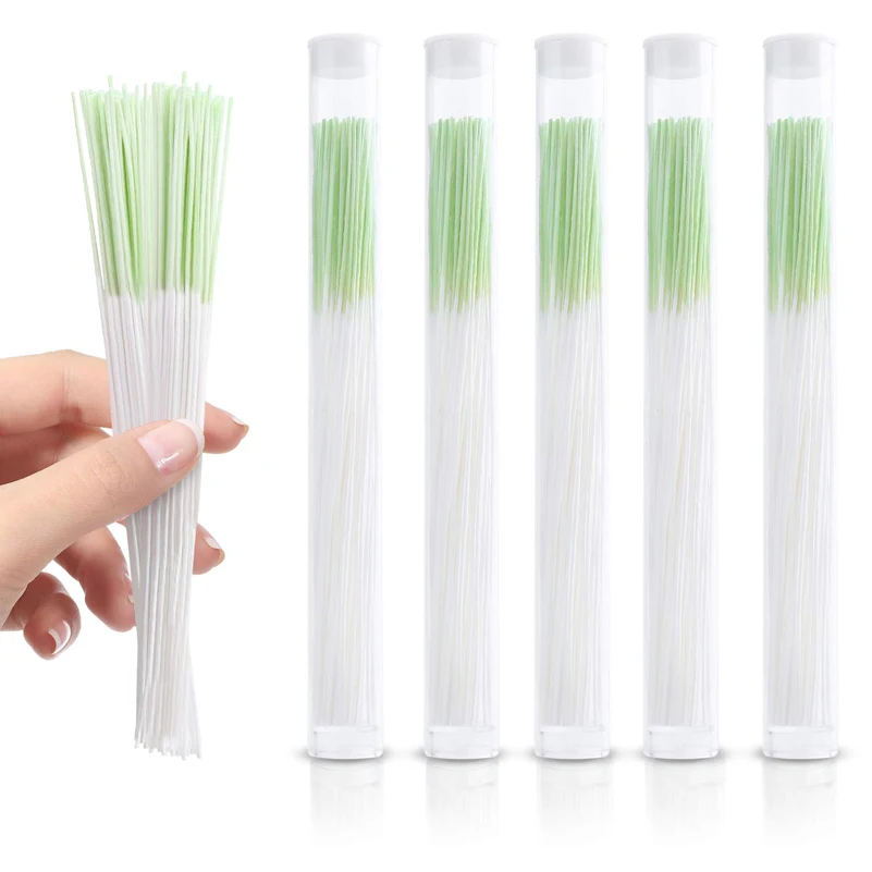 60Pcs Herb Solution Paper Floss Ear Hole Aftercare Tools Kit Disposable Earrings Hole Cleaner Piercing Jewelry Ear Cleaning Tool