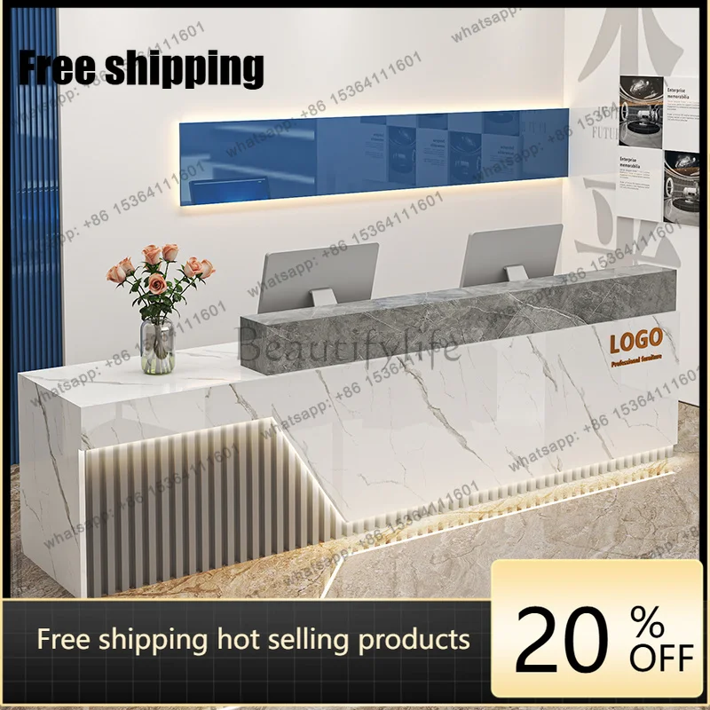 

Zj. Modern simple store Small counter Commercial clothing store Beauty salon Company reception desk