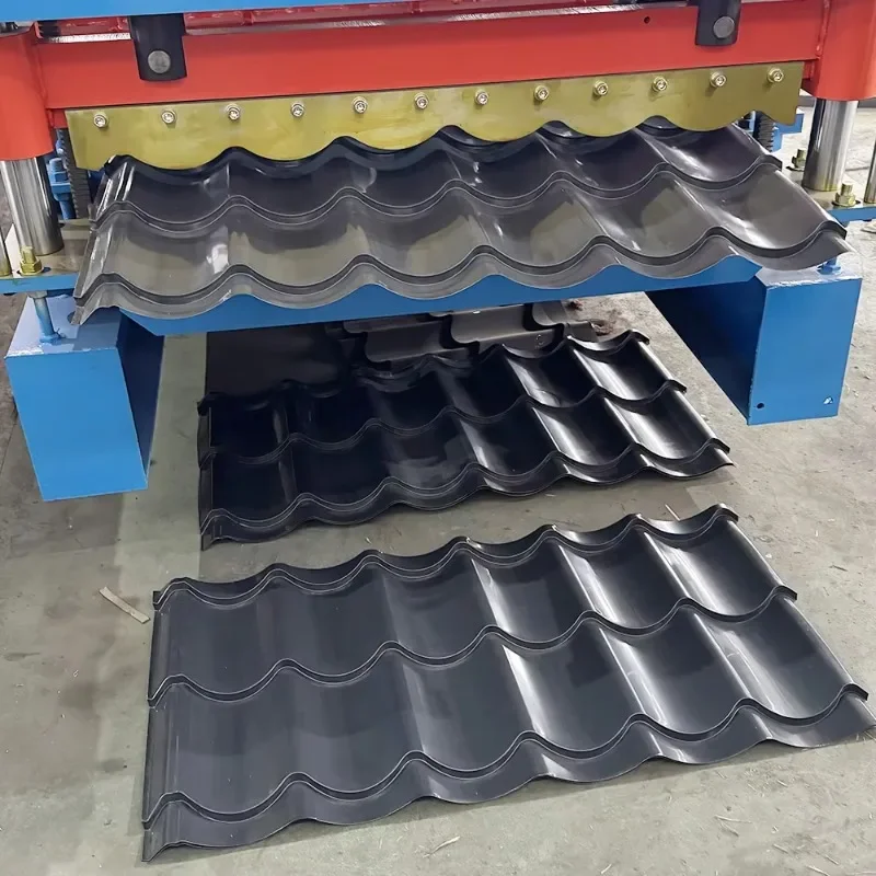 Fully Automatic Trapezoid/Corrugated Roofing Sheet Making Machine Tile Making Machine Roof Sheet Crimping Machine