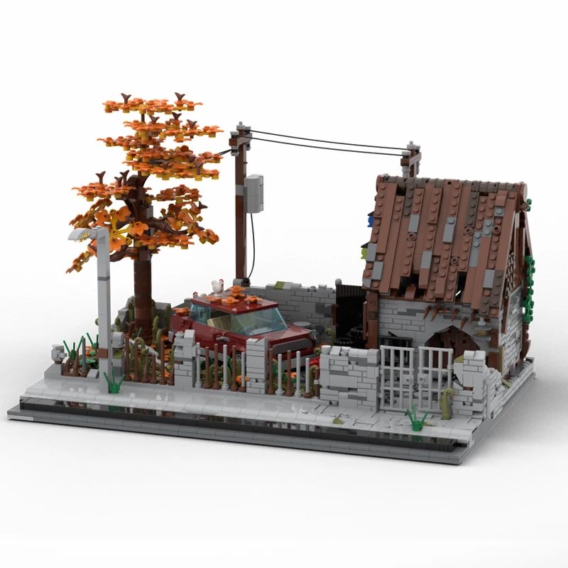 

2343pcs MOC Lost Places Modular Architecture Building Blocks Model Children Festival Gifts