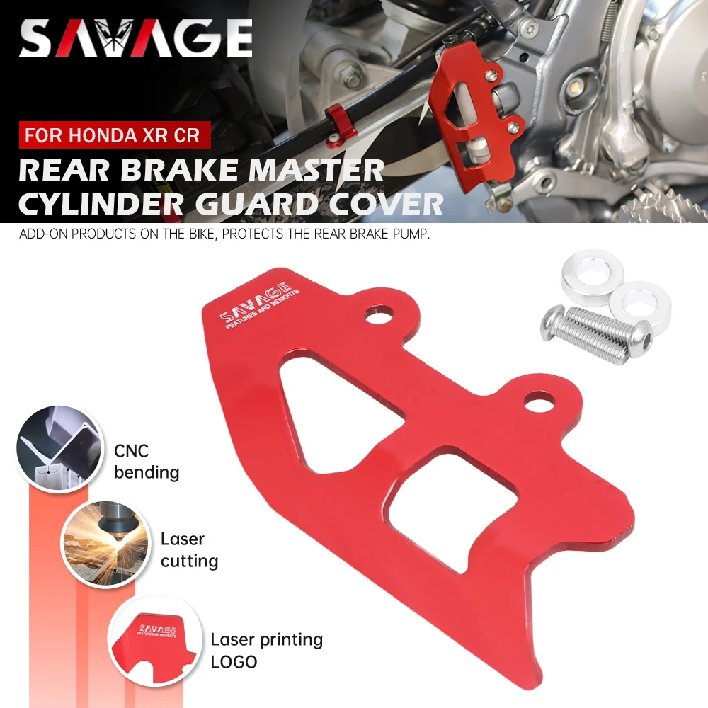 

Защитная крышка заднего тормозного главного цилиндра для HONDA XR250R XR400R XR600R XR650R XR650L, защита для мотоцикла XR 250 400 600 650 R