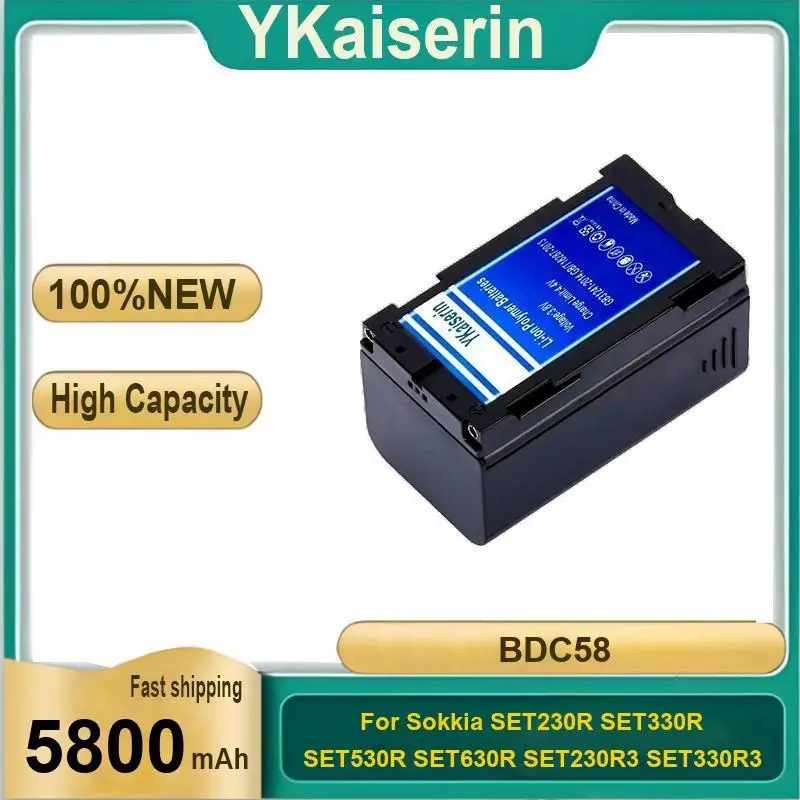 

Total Station Battery 5800Mah Fast Shipping BDC58 Robust For Sokkia SET230R SET330R SET530R SET630R SET230R3 SET330R3