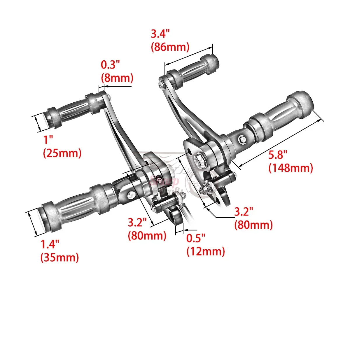Forward Control Footpegs For Yamaha XVS 650 V-Star Custom Classic 1998-2016 XVS650AT Silverado Midnight Custom 2002-2016 XVS 400