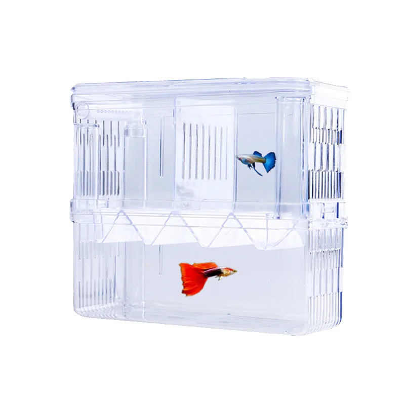 Aquarium Breeder Box High Clear Fish Breeding Isolation Box Multifunctional Guppies Hatching Incubator Fish Tank Accessories
