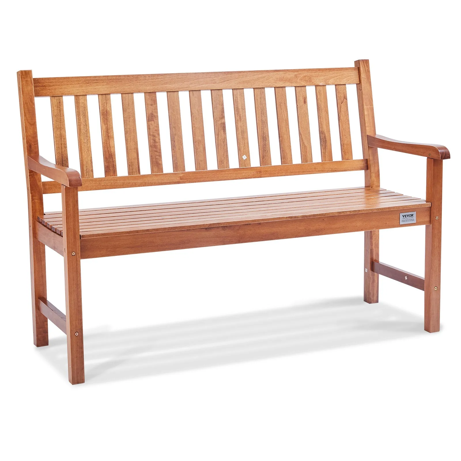 

Outdoor Bench 50 in Wood Garden Bench 800 lbs Park Patio Yard Porch Bench