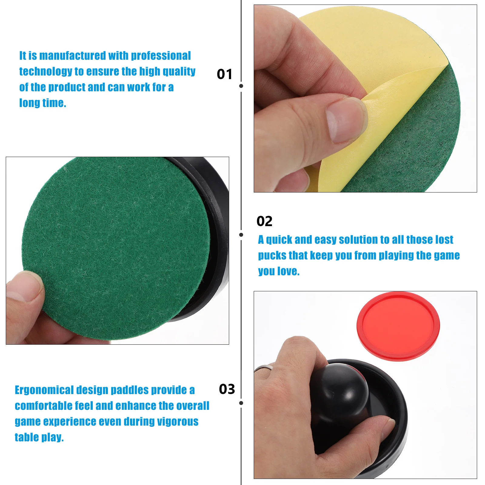 

1Set Replacement Air Hockey Puck and Slider Set Fits Most Tables Tough Plastic Material Professional Grade Hockey Parts Fast