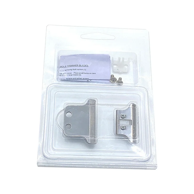 ปัตตาเลี่ยน2รู T-Blade เปลี่ยนใบมีดตัดผมสำหรับ Wahl 8081 8171สีเงิน