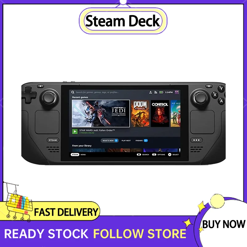 4.3 Inch Steam Deck Handheld Video Game Console 512GB Support WIFI Built-in 400+ Games Portable Game Console 100% Original