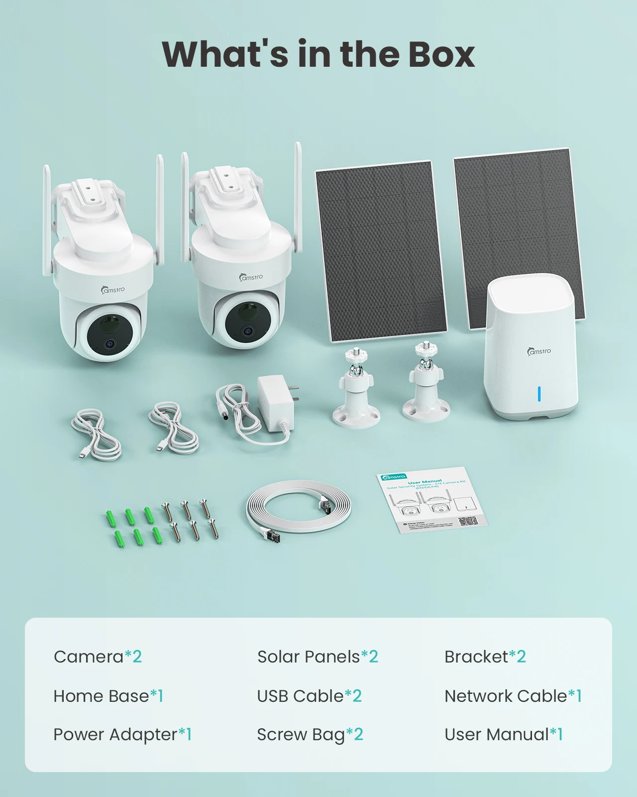 Home Security Cameras No Subscription - กล้องวงจรปิด 4K ไร้สาย สำหรับภายนอกอาคาร ไม่ต้องสมัครสมาชิก 360