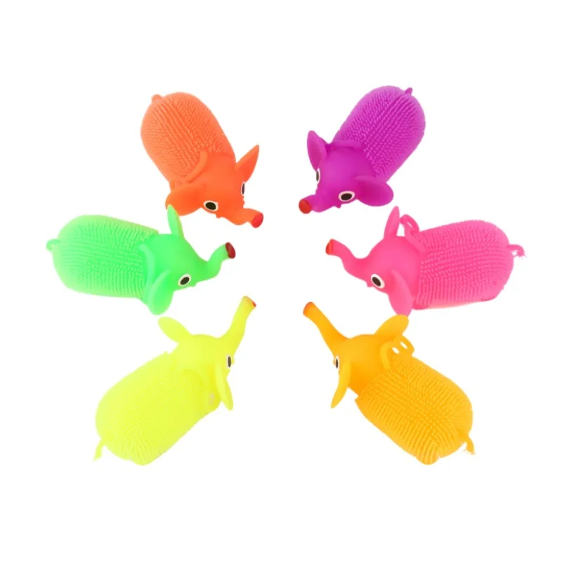 الكرتون اللون الفيل ضغط الكرة قرصة مضحك لطيف الحيوان شائك الكرة متوهجة الحسية اسفنجي تململ الإجهاد الإغاثة الاطفال هدية