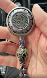 USED 01EDC Time Badge Titanium Alloy Material EDC Decompression Toy