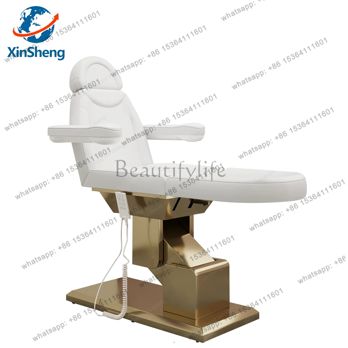 

Electric Lift Adjustable Chair Beauty Care Bed SPA Salon Store Beauty Industry Furniture Check & Diagnose Patient Seat