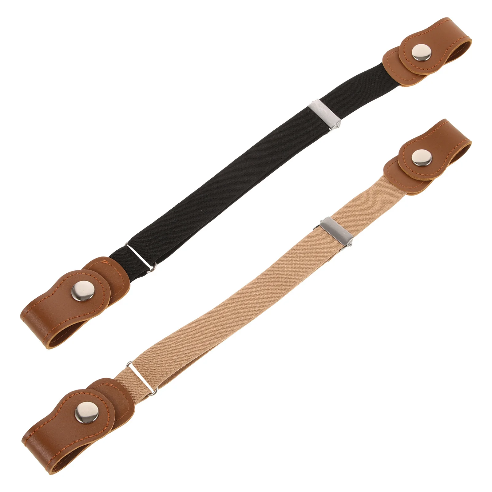 

2Pcs Elastic Waist Belt for Adjustable Stretchy Flexible Jeans Pants Dress Belts Belt for