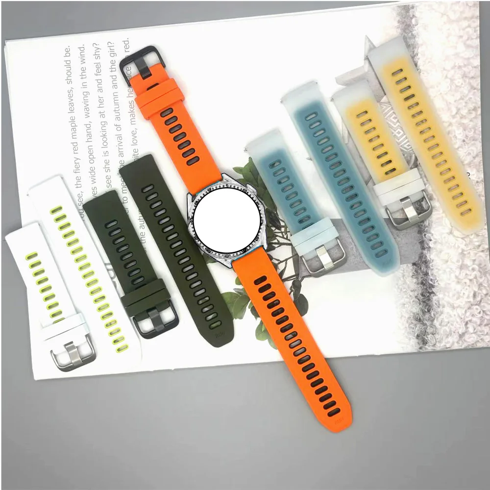 22mm Silikon Armband Für Armband Für Garmin Forerunner 570 47mm 265 255 Atmungsaktive Armband Für Venu 3 2 ersatz Armband