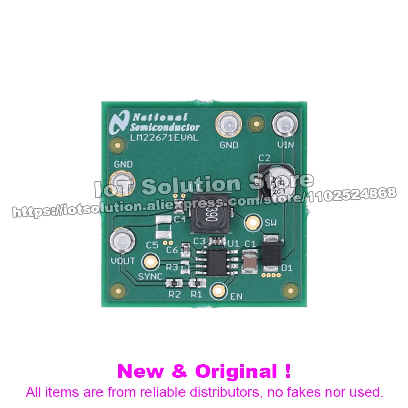 LM22671EVAL/NOPB — LM22671 0.5A SIMPLE SWITCHER Regulator w/ Freq Adj or Synch and Precision Enable EVM
