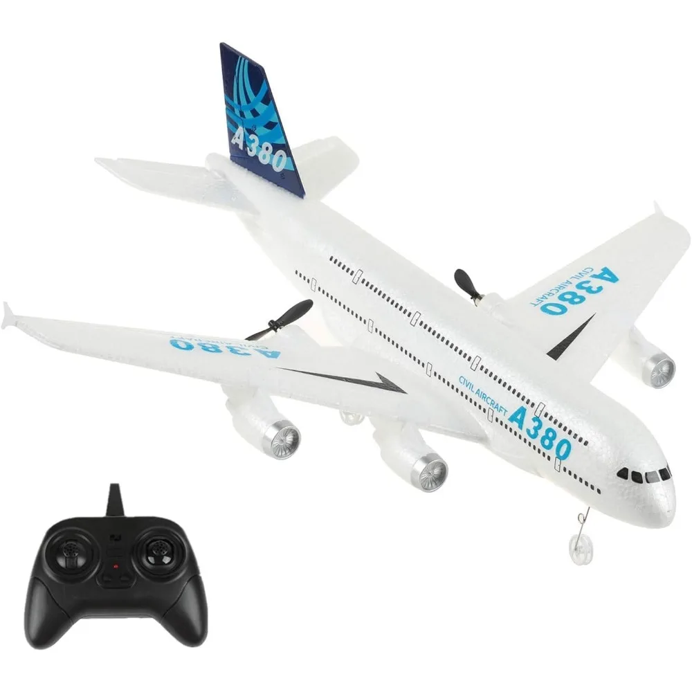 Avión RC Airbus A380 de 2 canales listo para volar para niños y niños