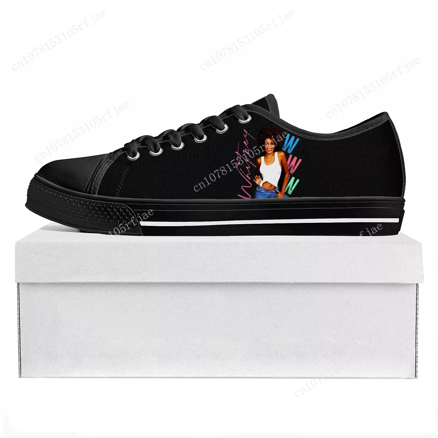 

Whitney Houston Low Top Singer Sneakers Mens Womens Teenager Canvas Sneaker High Quality Couple Casual Shoes Custom Shoe