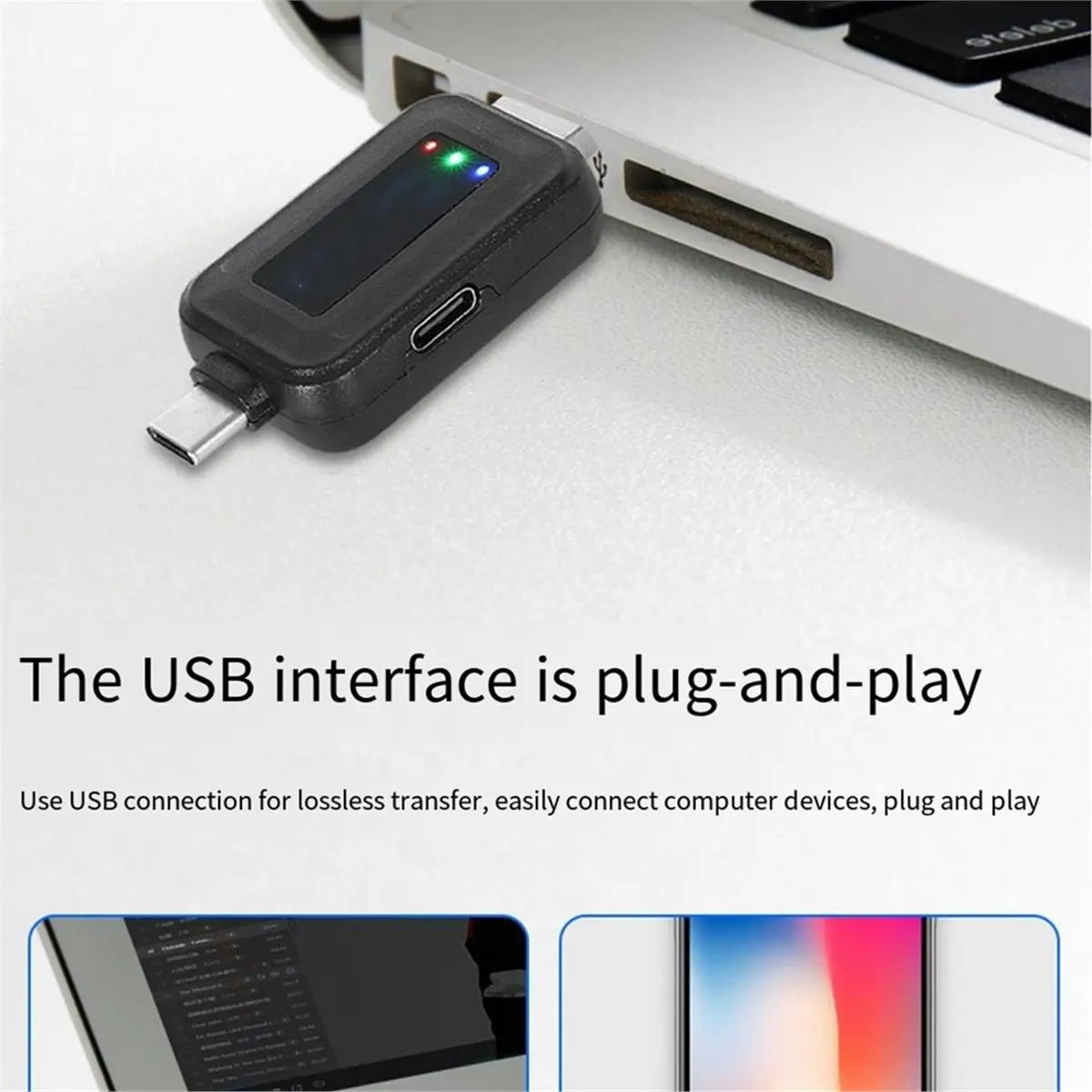 618 Mega Sale Wireless Phone Microphone Plug and Play USB PC Recording Mic for Smartphones Handheld
