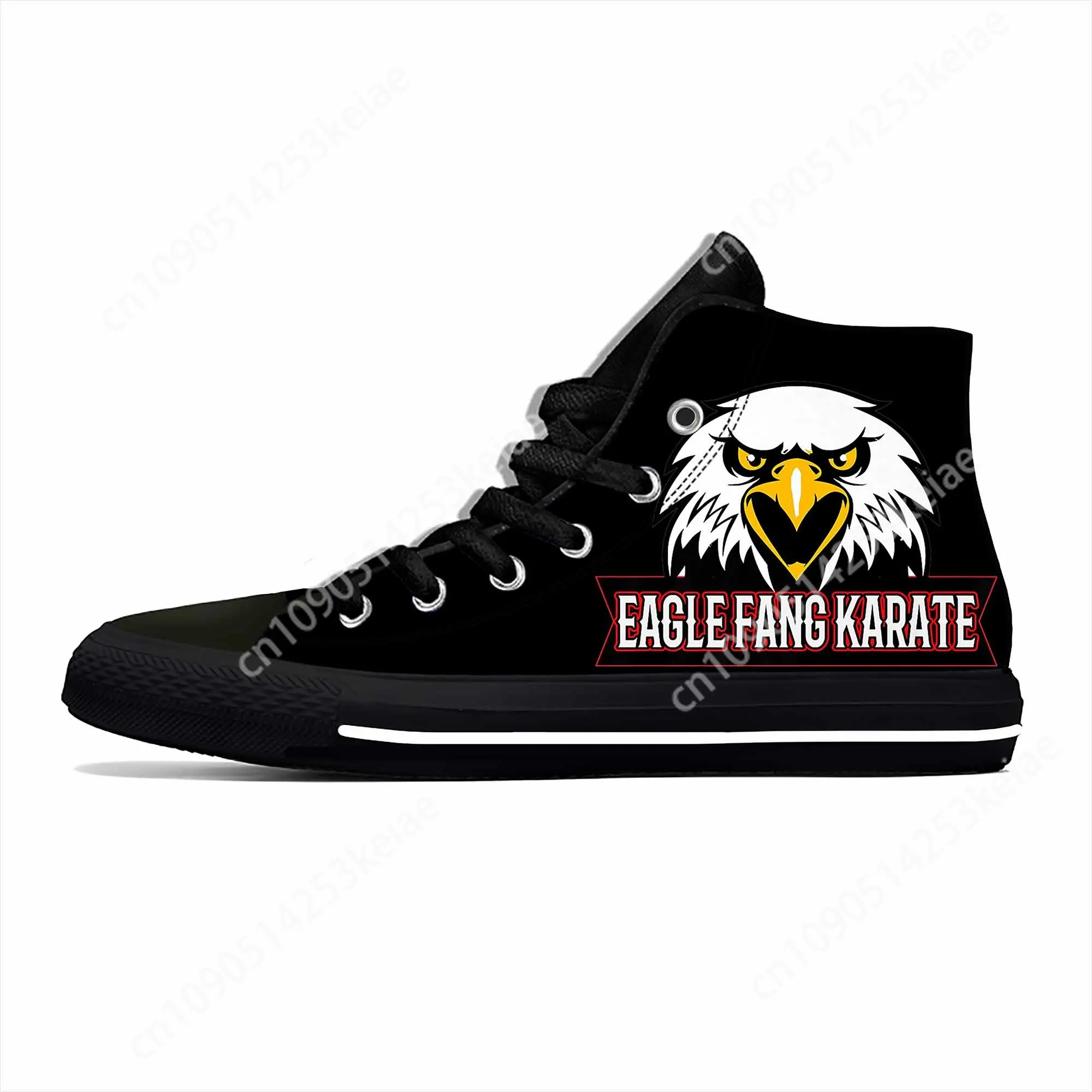 Kai Karate Anime Cartoon Fang Fashion Cobra Eagle Casual Cloth Shoes High Top Comfortable Breathable 3D Print Men Women Sneakers