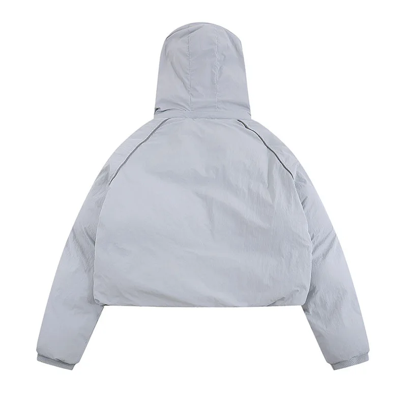 Damska kurtka zimowa 2023 krótki wyściełany sweter ciepła odzież zimowa dla kobiet damska odzież wierzchnia wyściółka damska damska