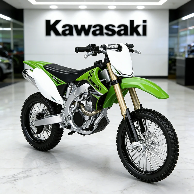 

Maisto 1/12 Kawasaki KX450F KX450 Motorcycle Model Toy Vehicle Collection Autobike Shork-Absorber Off Road Autocycle Toys Car