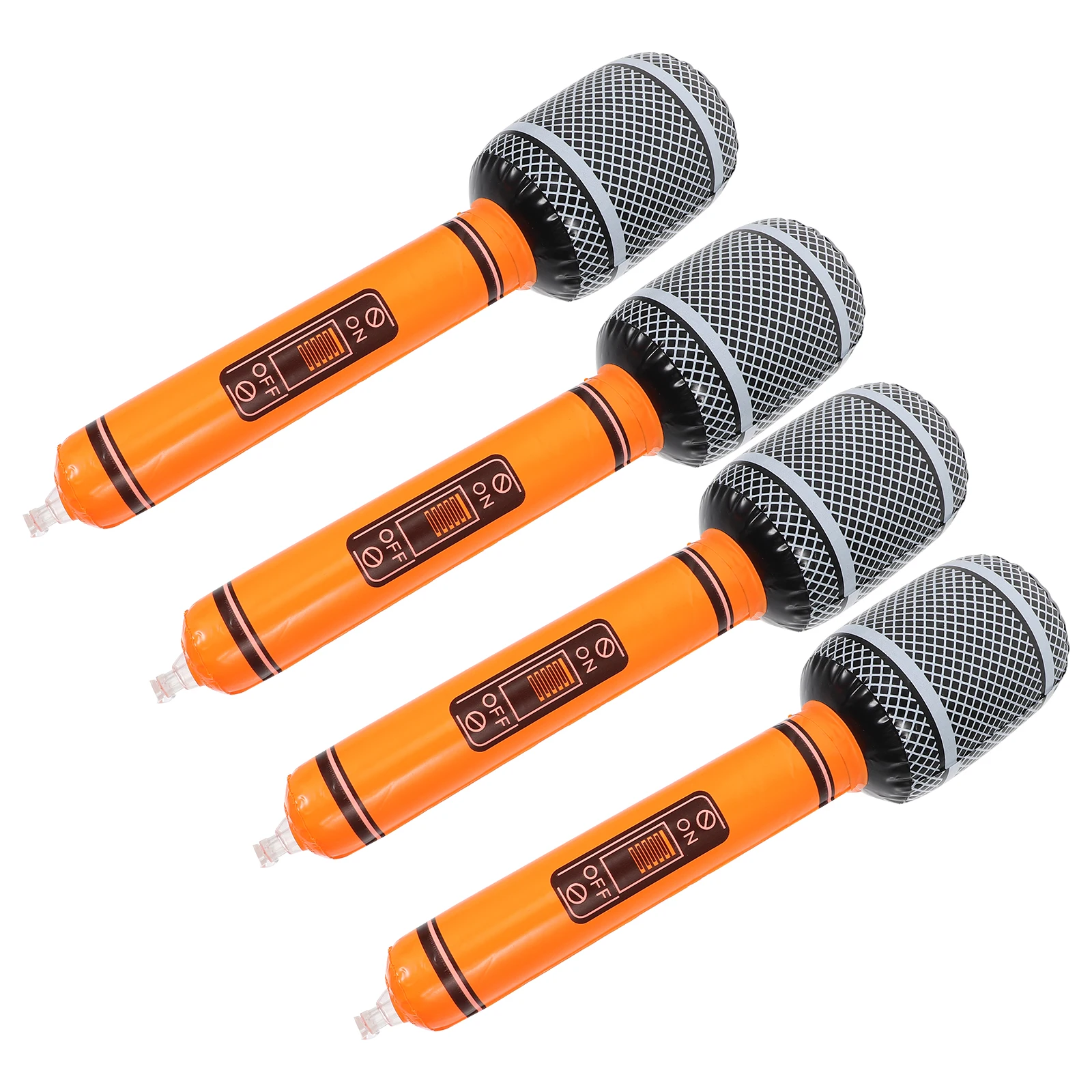 5 stuks plastic opblaasbare microfoon leuk opblaasmicrofoon voor kinderen feestartikelen verjaardagsspellen zwembadactiviteiten