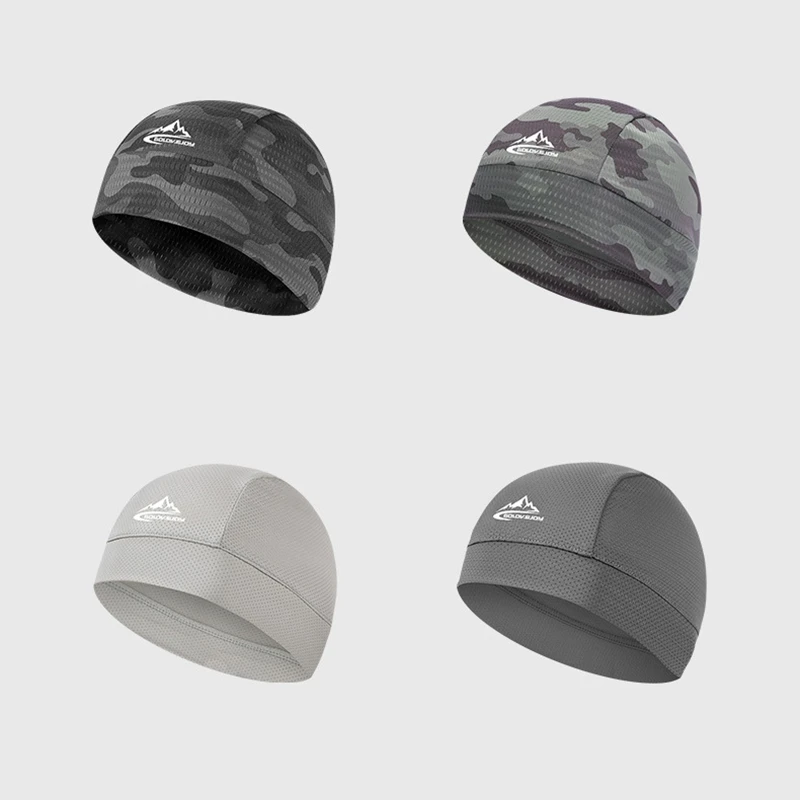 Cooling Skull Cap Helmet Lining Breathable Sweat Wicking Cycling Sports Running Hat Comfortable Outdoor Hiking Cap Quick Dry Cap