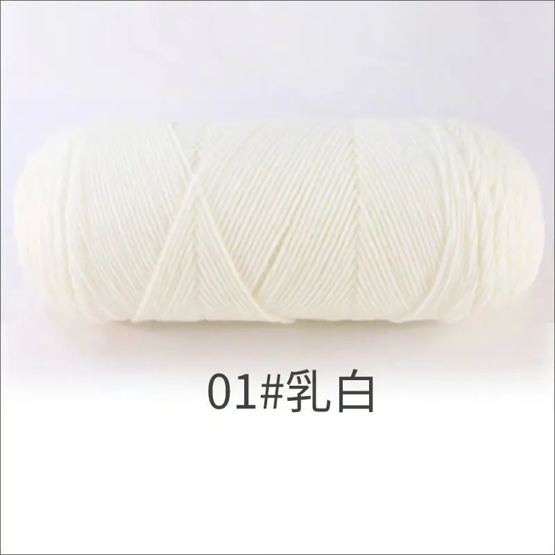 1Pc 200g melk Katoenen garen voor hand breien Acryl Gehaakte Draad gebreide Truien Sjaals lijnen Haken tas deken amigurum