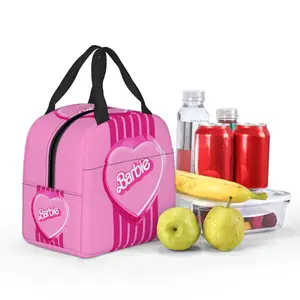 Personalisierte Barbie -Lunchbeutel für Frauen, wasserdicht, thermischer Kühlschrank, isolierte Bento -Schachtel, Arbeitsschule, Strand, Camp, Reisen, Lebensmittelbeutel 8 Hauptverkäufe Barbie Travel - №7