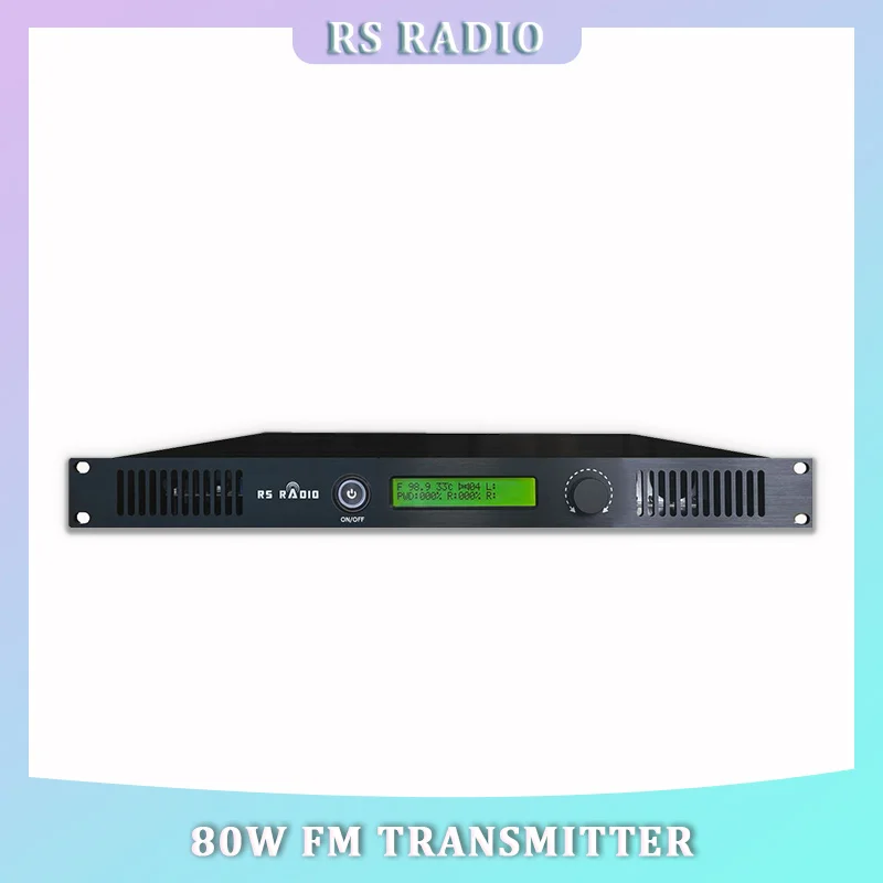 

80 watt 80W fm transmitter radio station broadcasting equipment