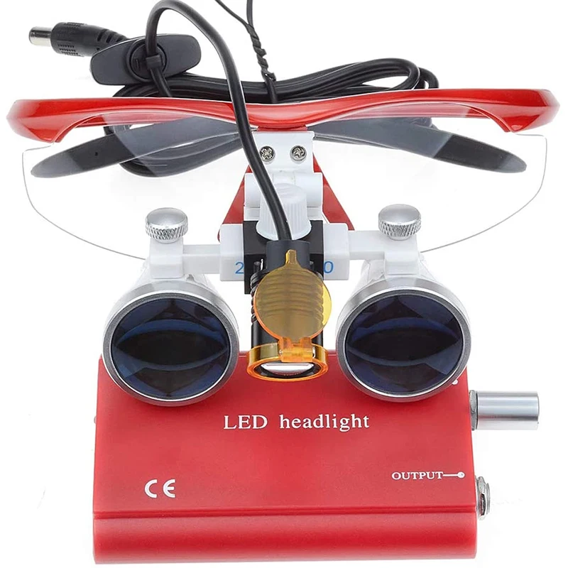 5W LED Dental Loupes Surgical Headlight Dental Magnifying Glasses Surgical Magnifiers Front Light Dentistry Dental LED Lamp Unit