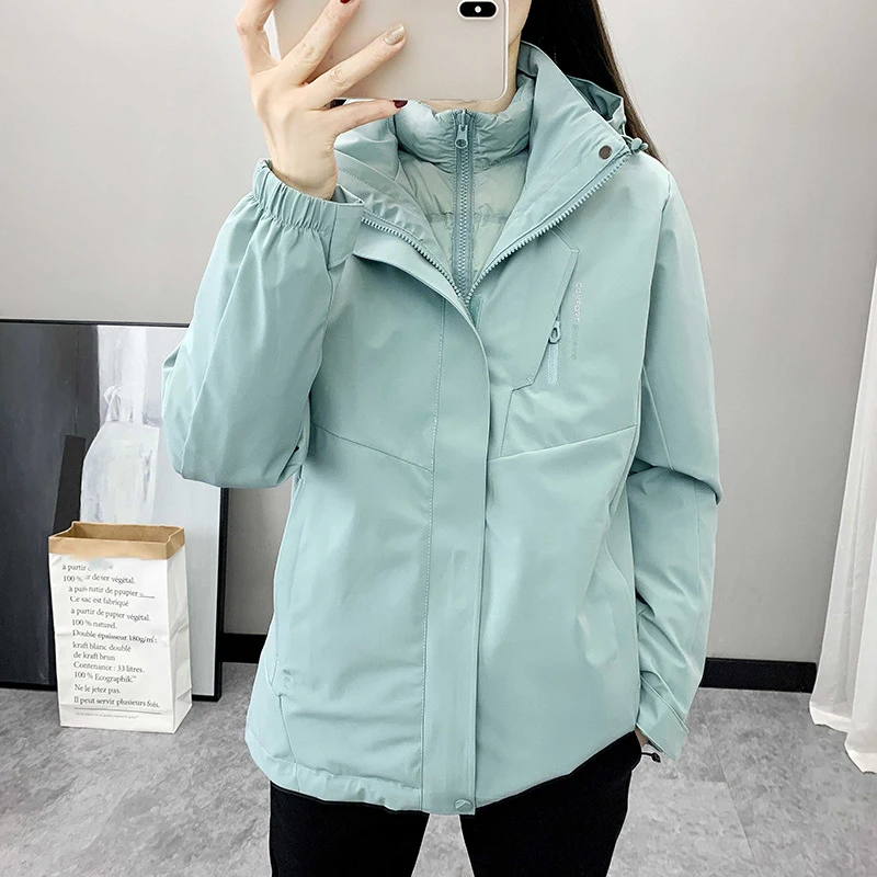 

Ski Suit For Women Winter Warm Down Ski Jackets And Strap Pants Windproof Waterproof Snow Snowboard Jacket Brand Outdoor Wear