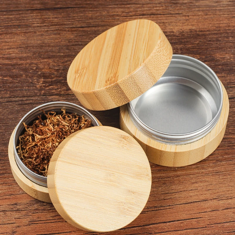 

Wooden Large Capacity Tobacco Box Airtight Seal Protection Home Office Pipe Users Eco-Friendly Durable Storage Case