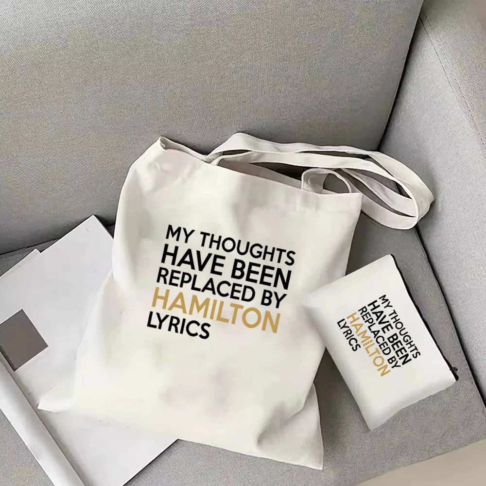 Bolso de hombro de moda Musical Broadway para mujer, bolso de compras portátil informal de gran capacidad, bolso de mano Musical americano