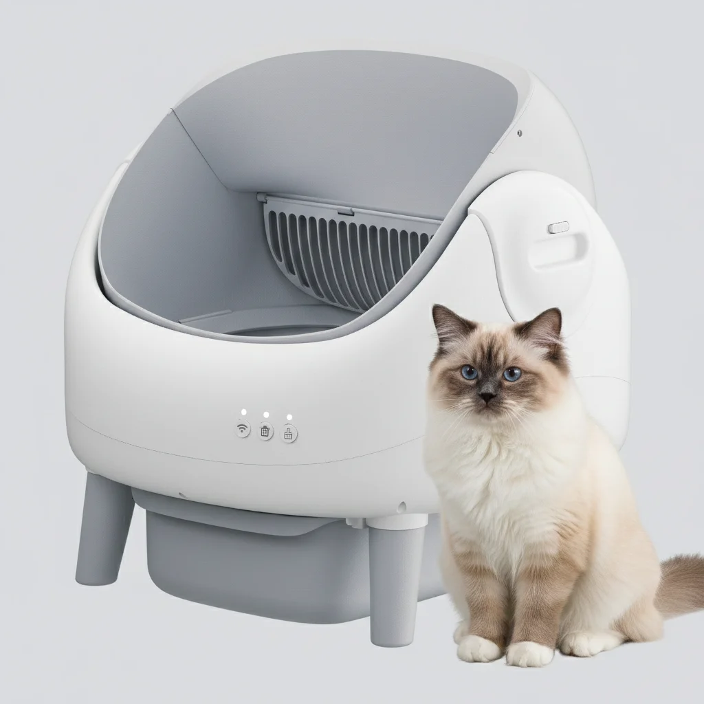 Smart Cat Litter Box Wifi App Control - Caja de Arena Autolimpiable para Gatos