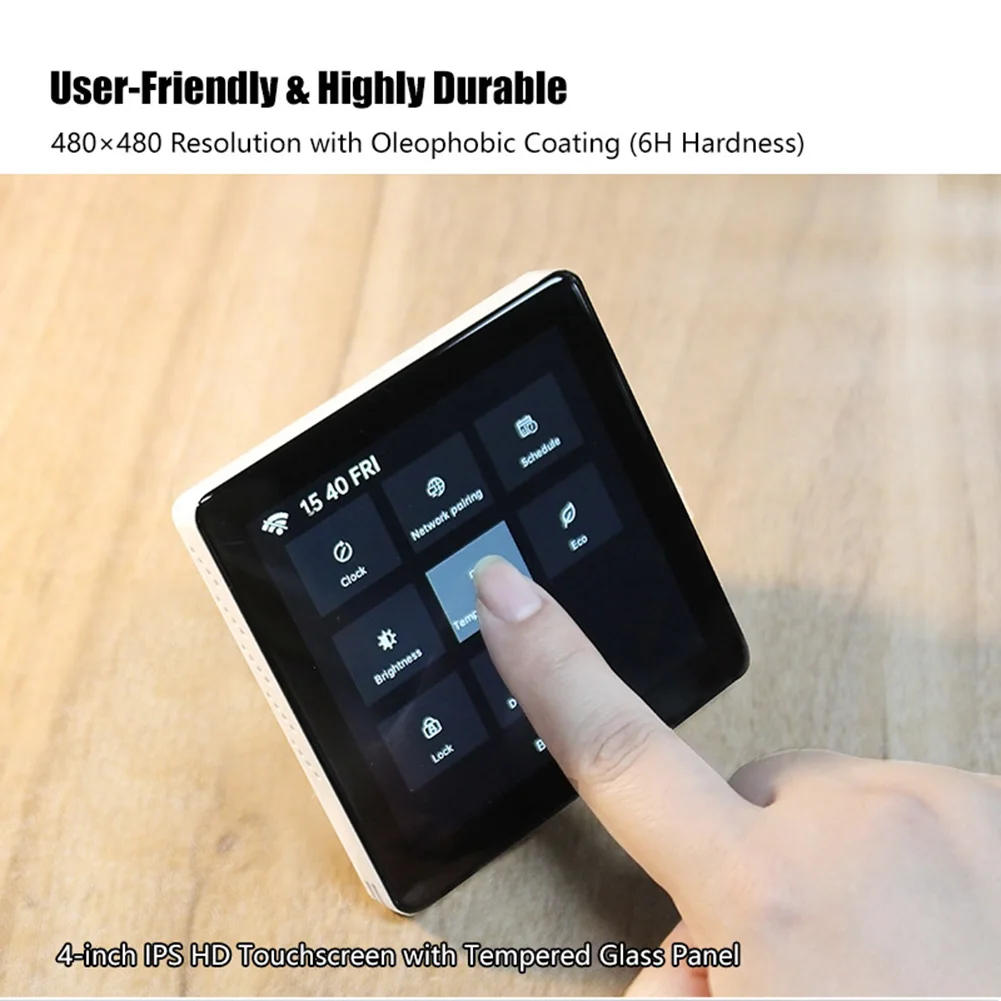 Advanced Temperature Regulation Device Voice Activated LED Display Thermostat Voice Activated Thermostat User-Friendly Interface