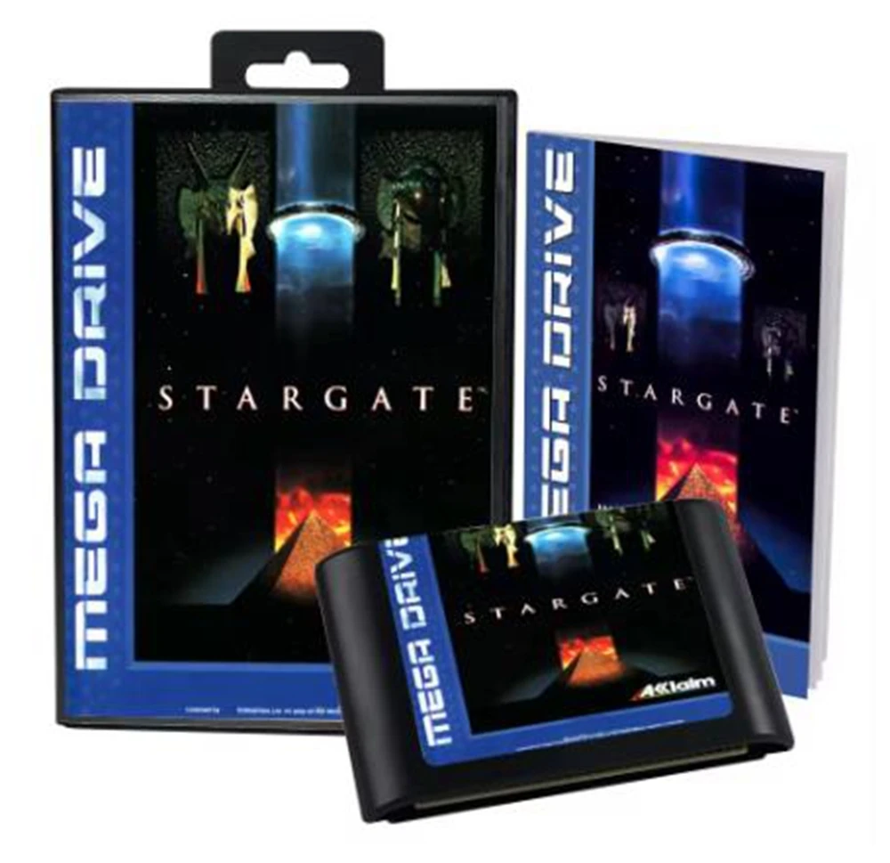 Stargate with Box and Manual for 16 Bit Sega MD Game Cartridge Megadrive Genesis System