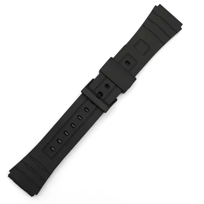 Watch Bands for Casio electronic watch F-84 F91 F-91W F94 105 series resin silicone watch with raised mouth watch chain 18mm