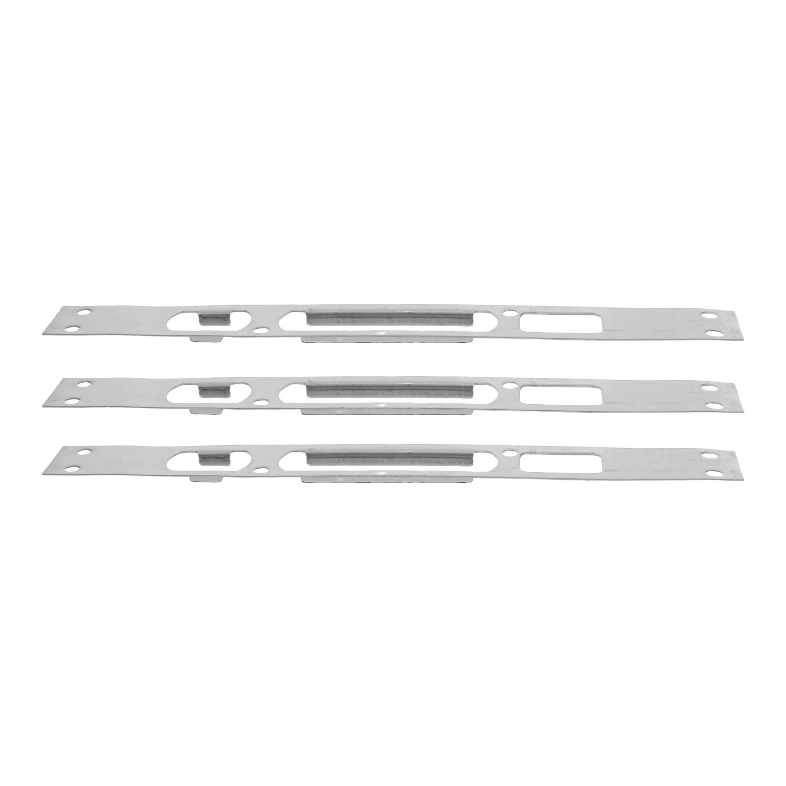 Security Lock Stainless Steel Door Deadbolt Strike Plate Halloween Christmas Door Lock Guide Plate Door Cover Plate Lock 3PCS