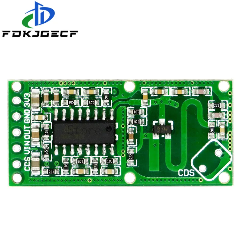 5pcs RCWL-0516 microwave radar sensor module Human body induction switch module Intelligent sensor Output 3.3V