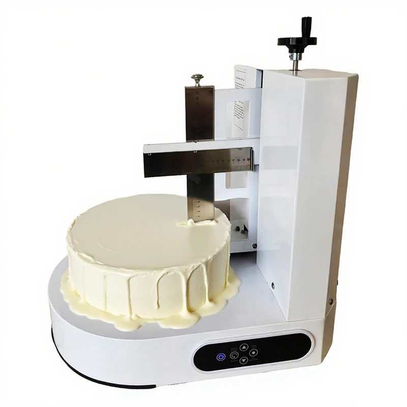 Desktop semi-automatic cake frosting machine, small household baking frosting machine, beginner cream cake smoothing equipment