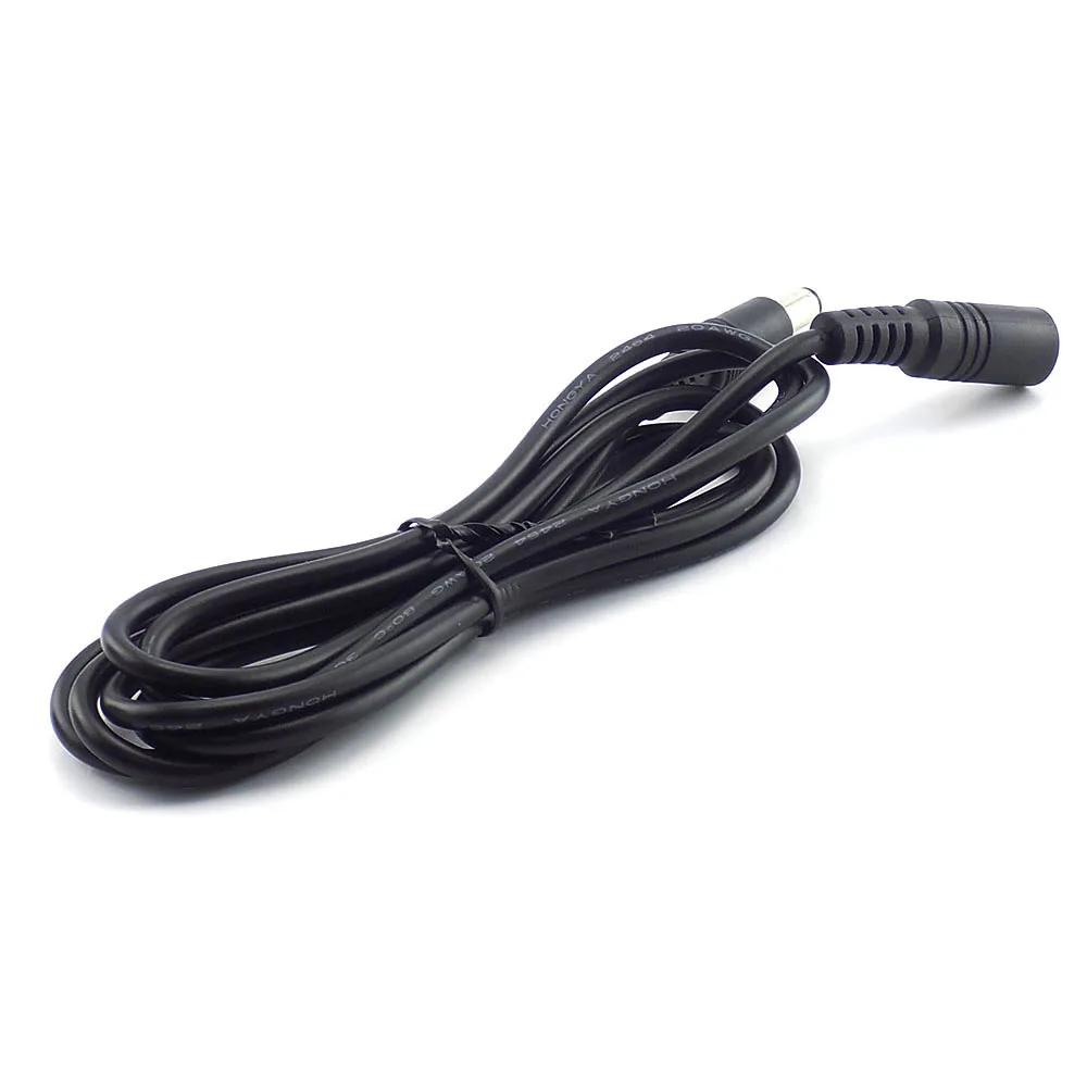 0.5M-10M 12V DC Power Cable Female to Male Plug Extension Cord Adapter 12V Power Cords 5.5x2.1mm For LED strip light Camera E2