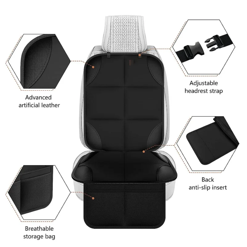 Cojín Antideslizante Para Asiento De Bebé, Alfombrilla De Asiento De Seguridad Para Niños, Funda Protectora Universal Antiarañaz