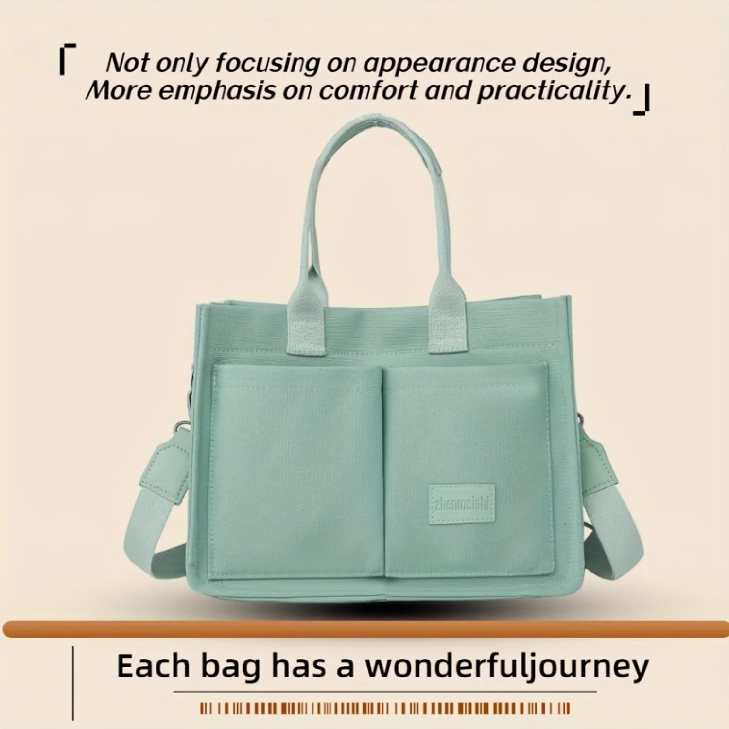 

is durable, lightweight and fashionable, suitable for daily use, leisure travel, crossbody bag, large capacity shopping bag