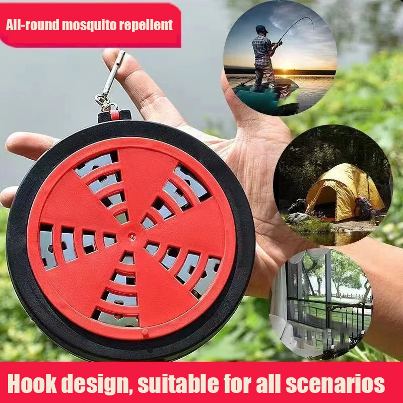 Outdoor Camping Portable Mosquito Coil Tray Fishing Camping Hanging Mosquito Coil Holder Anti-fire Insect Repellent Diffuser