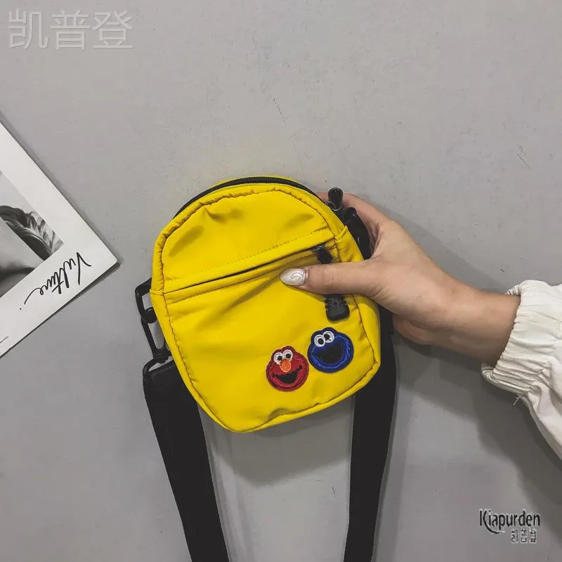 

Faionable ex Ox Cloth Coin Purse Small Square Bag Single oulder Slant Cross Children's Bag Trendy Korean Version