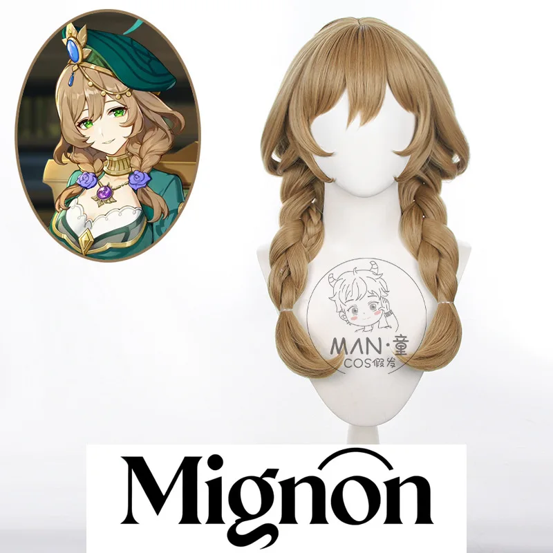 

Genshin Impact Lisa косплей парик скрытая слава толстые плетеные косички имитация кожи головы подарок на Хэллоуин