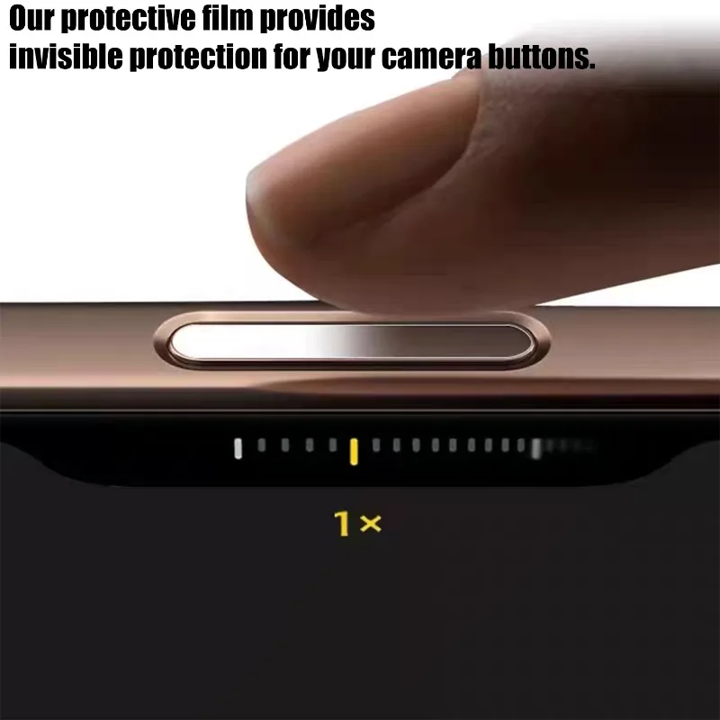 20/10PCS Tempered Glass Film for IPhone16 Series Camera Button Sticker HD Clear Side Button Protector for IPhone 16proMax 16Plus